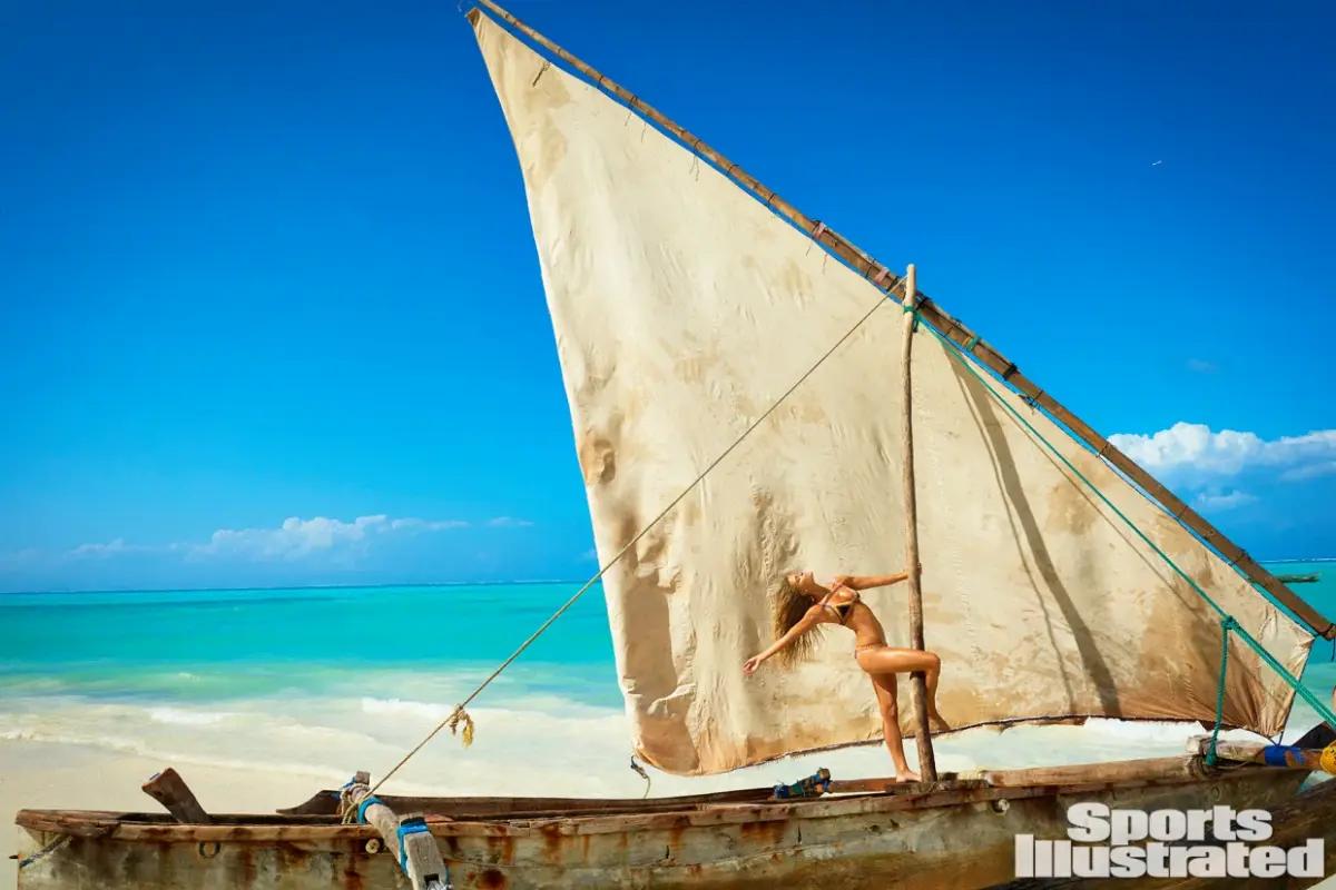 Nina Agdal was photographed by Ruven Afanador in Zanzibar in 2016.